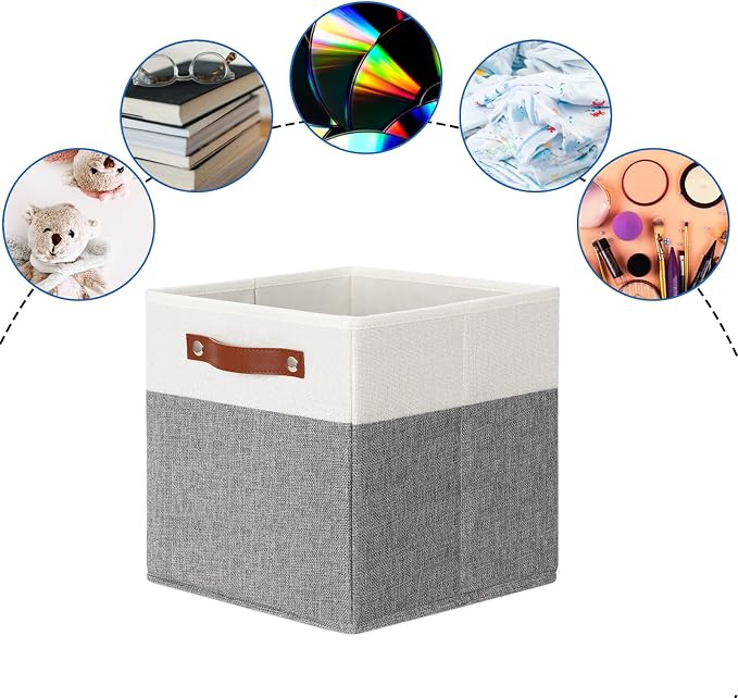 DULLEMELO 11x11 Storage Cubes, Collapsible Sturdy Cube Storage Bins - Image 7