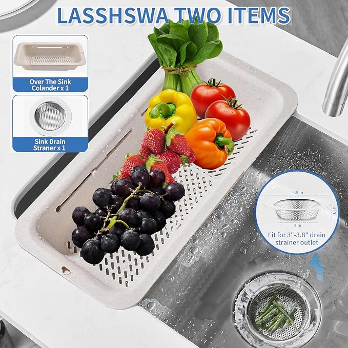 LASSHSWA Collapsible Colander and Strainer - Image 2