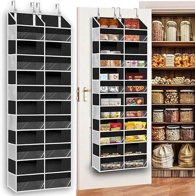 Over The Door Organizer 6 Tiers, Extra Large Behind Door Storage of 12 by Ofiray-home