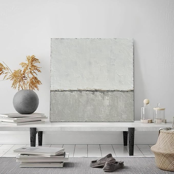 NANKAI art Hand-painted abstract canvas wall art featuring a minimalist design - Image 4