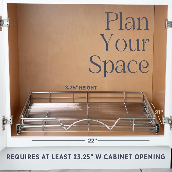 HOLDN’ STORAGE Pull Out Cabinet Organizer, Heavy Duty Caddy w/Lifetime Limited - Image 4