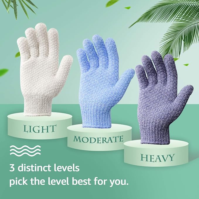 Evridwear Exfoliating Glove for Shower Man and Women, Dual Texture Bath Body - Image 6