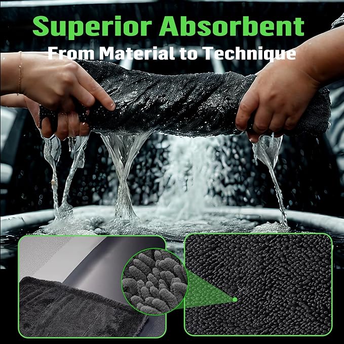 Shiny Bath Wipes Shower Cleaning Cloths, Premium Car Drying Towel | Ultra - Image 4