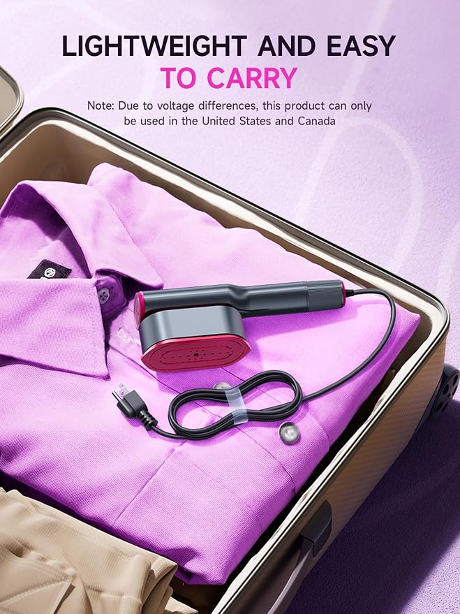 DRFLASH 2-in-1 Steamer & Iron for Clothes, 15s Fast Heat-up 1200W Portable - Image 7