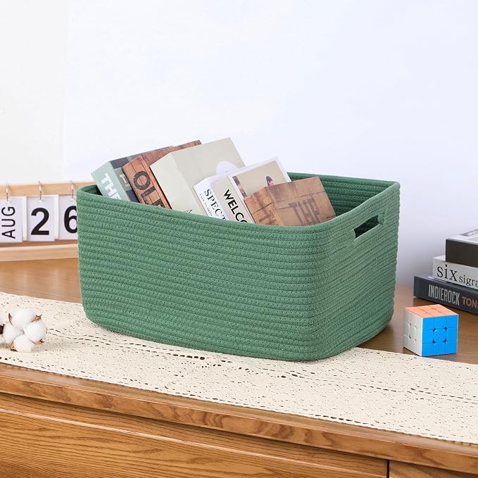 Large Storage Baskets for Organizing, Closet Shelf Baskets for Clothes Blanket - Image 5