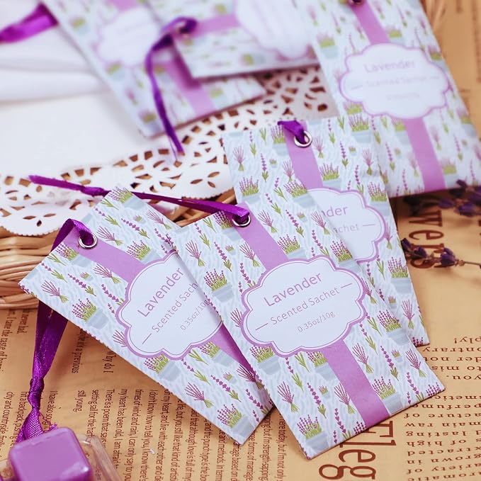 SCENTORINI Lavender Sachets for Drawers and Closets, Long-Lasting Sachets Bags - Image 4