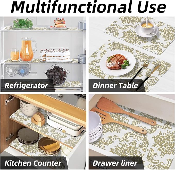 Cabinet Liners 5Rolls 18 x 96 Inch Wide Non Adhesive Kitchen Drawer Liner - Image 8