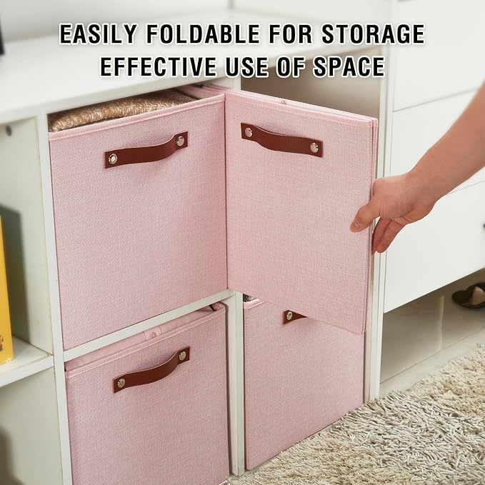 Collapsible Fabric Storage Cube Bins - Image 4