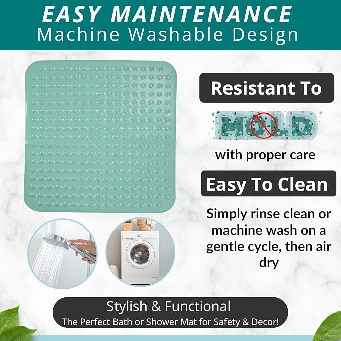 ENKOSI Extra Large Square Non Slip Shower Mat - Image 4