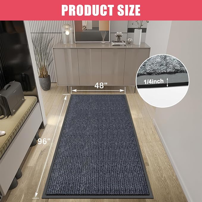 Kuyal Front Door Mat, Commercial Floor Mats Inside Outside Entrance, Heavy Duty - Image 3