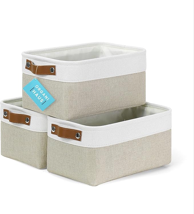 OrganiHaus Small Fabric Storage Baskets by OrganiHaus