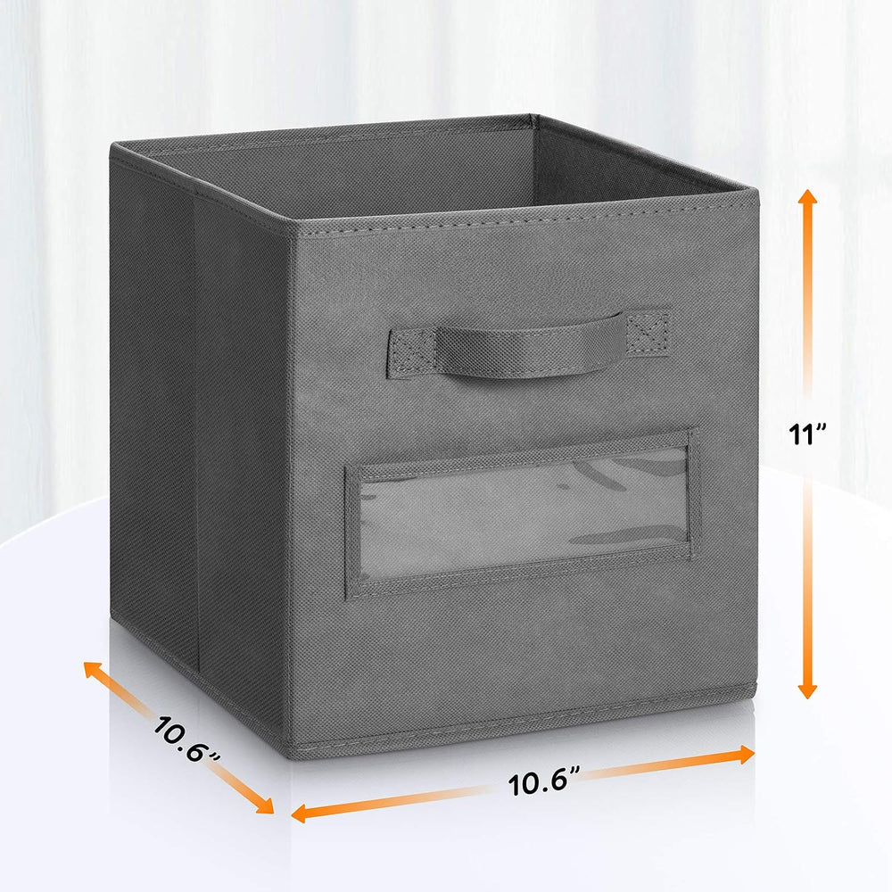 11 Inch Storage Cube,Storage bin (Set of 10) Foldable Fabric Cube Storage Bin...