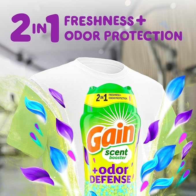 Gain Odor Defense In-wash Scent Booster, Super Fresh Blast scent, 21.1 OZ - Image 3