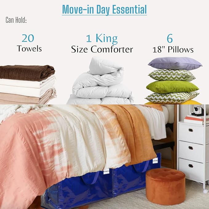 VENO 6 Pack Moving and Storage Bags, Heavy Duty, Alternative to Moving Boxes - Image 4