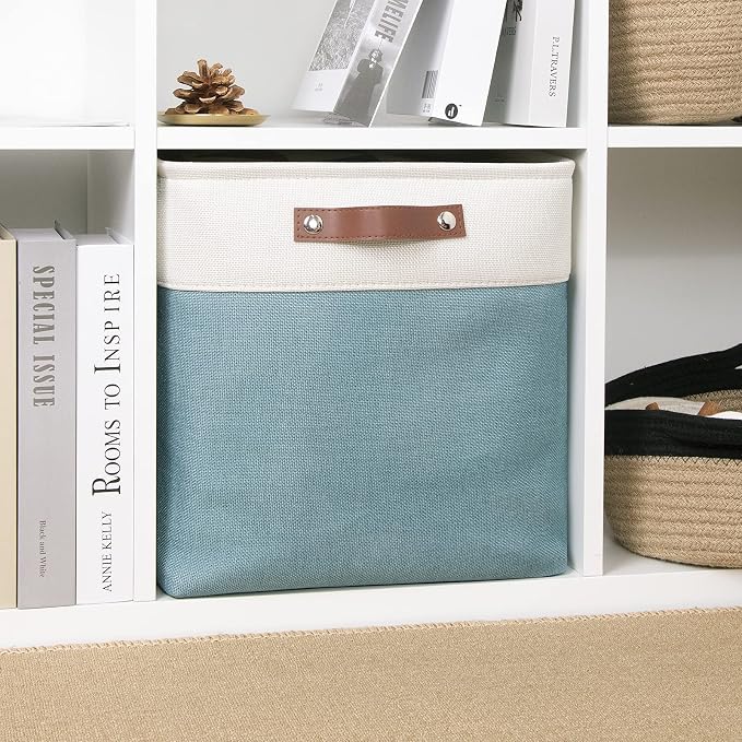 DULLEMELO Cube Basket for Storage, Collapsible Fabric Cube for Organizing - Image 6