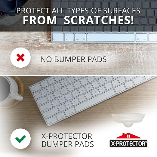 X-Protector Cabinet Door Bumpers 128 PCS – 1/2" Silicone Clear Bumpers – Ideal - Image 3