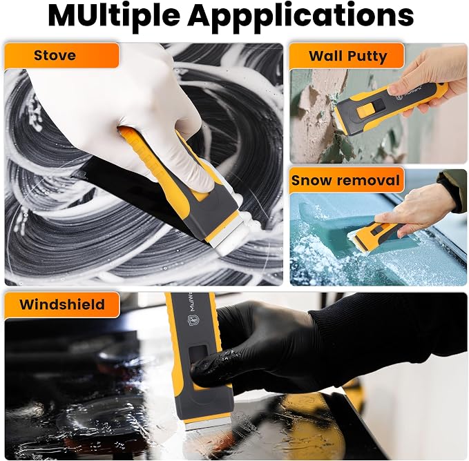 MulWark Razor Blade Scraper, 2 Pack Razor Scraper Tool - Image 6
