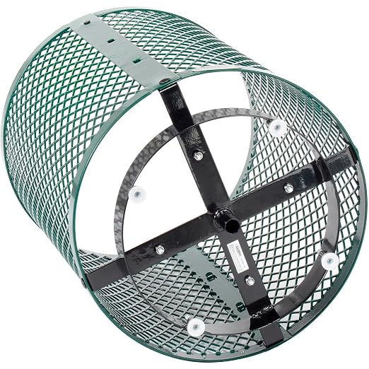 Global Industrial Outdoor Diamond Steel Trash Can - Image 6