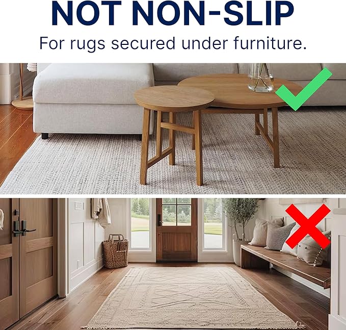 RUGPADUSA - Eco-Plush - 6'x8' - 3/8" Thick - 100% Felt - Extra Cushioned Rug - Image 2