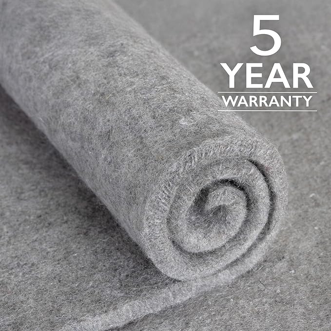 RUGPADUSA - Eco-Plush - 6'x9' - 1/2" Thick - 100% Felt - Luxurious Cushioned - Image 5