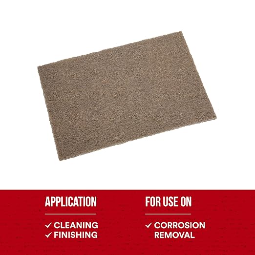 3M Scotch-Brite Heavy Duty Hand Pad 7440B, 6 in x 9 in, Hand Sanding Pad - Image 7