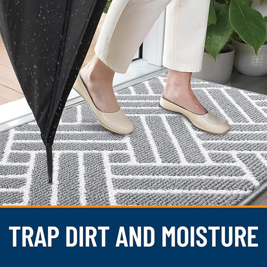 OLANLY Large Indoor Door Mat, 59x35 Inch, Dirt Resistant and Absorbent - Image 2
