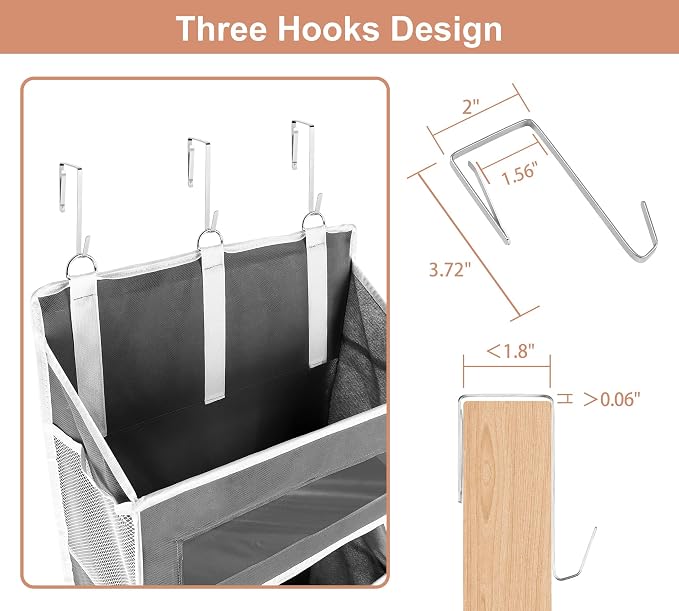 2 Packs 5-Tier Over The Door Organizer - Image 4