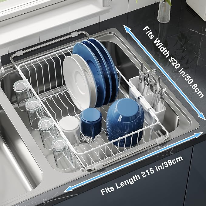 JASIWAY Dish Drying Rack in Sink, Small Dish Drainers - Image 4