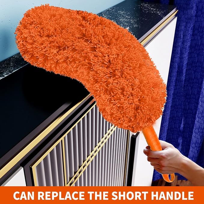 Cobweb Duster with Extension Pole, Cleaner Outdoor 110" Telescoping Extended - Image 7