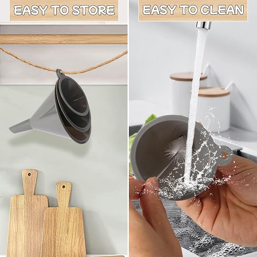 Plastic Kitchen Funnel Set of 3 - Image 6