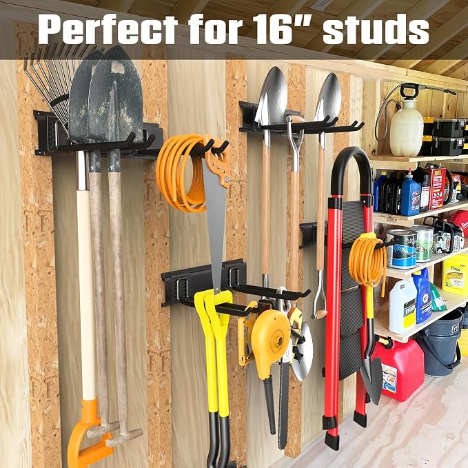 WALMANN Wall Mounted Garden Tool Organizer - Image 3