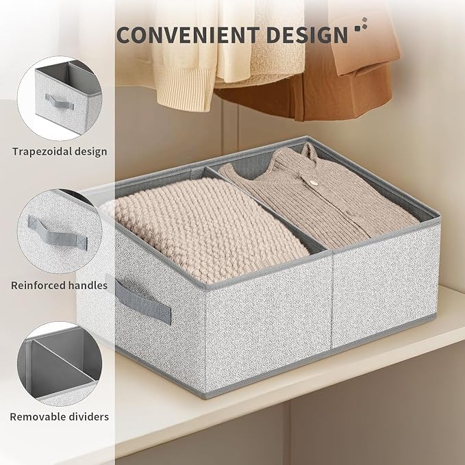DIMJ Storage Baskets for Shelves 8 Packs - Image 4