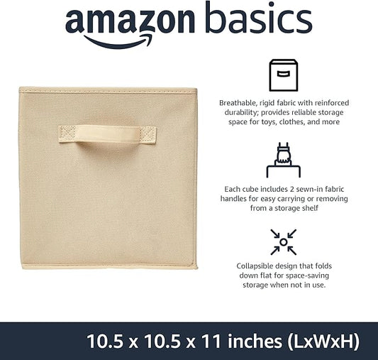 Amazon Basics Collapsible Fabric Storage Cubes Organizer - Image 2