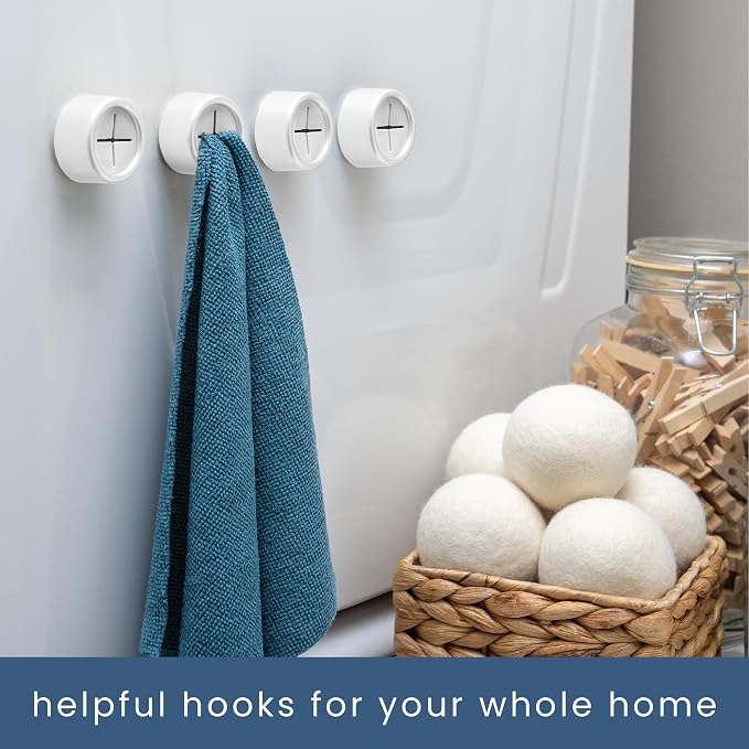 S&T INC. Round Adhesive Push Towel Hooks - Image 4