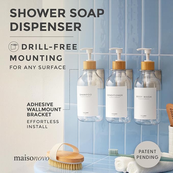 MaisoNovo Shampoo and Conditioner Dispenser - Image 2