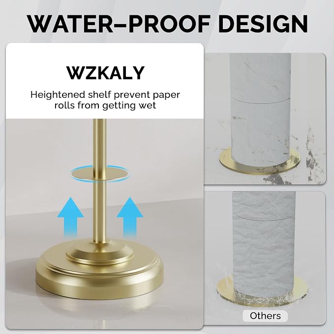 Freestanding Toilet Paper Holder Stand - Image 4