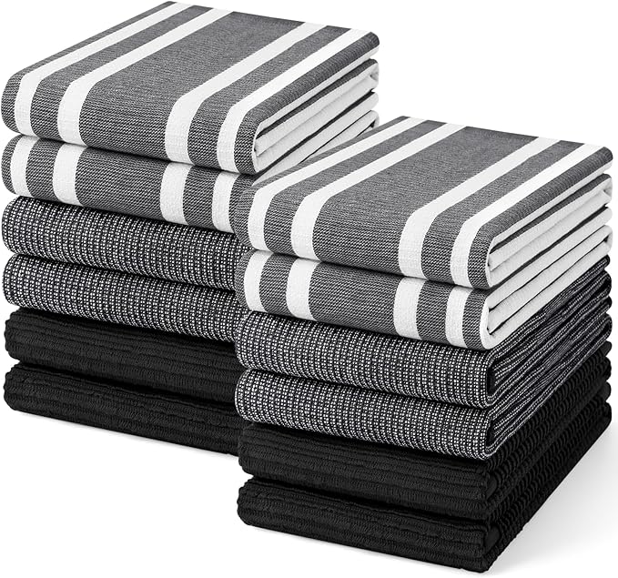 Homaxy Premium Kitchen Towels, Large Cotton 380 GSM Kitchen Hand Towels by Homaxy