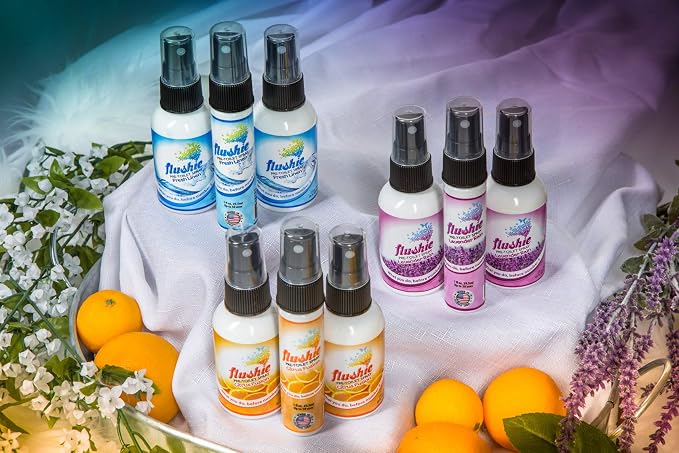 Flushie Pre-Toilet Spray 16 oz Lavender Rain Scent Bathroom Spray 16-Ounce Pump - Image 4