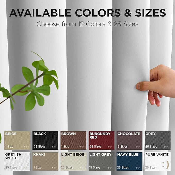Joydeco Blackout Patio Sliding Door Curtains 90 Inches Long, Grommet Privacy - Image 9