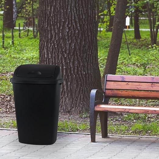 13 Gallon Plastic Trash Can - Image 4