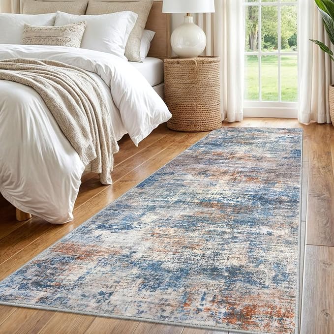 IOHOUZE Abstract Runner Rug 3x8 Ft Washable Runners - Image 8