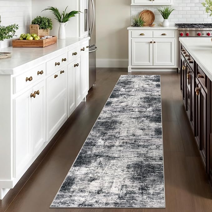 IOHOUZE Abstract Runner Rug 2x10 Ft Washable Runners - Image 2