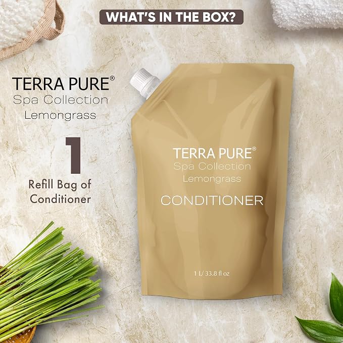 Terra Pure Spa Collection 1 Liter Conditioner Refill Bag - Image 5