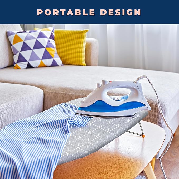 Tabletop Ironing Board with Folding Legs, Small Ironing Board with Thick Cotton - Image 6