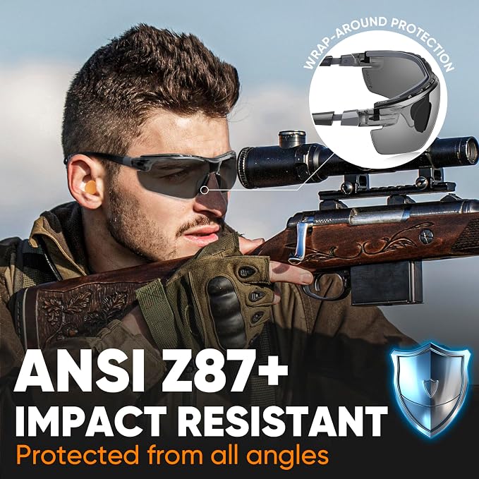 TICONN Anti-Fog Safety Glasses for Men and Women, ANSI Z87.1 Scratch Proof Eye - Image 2