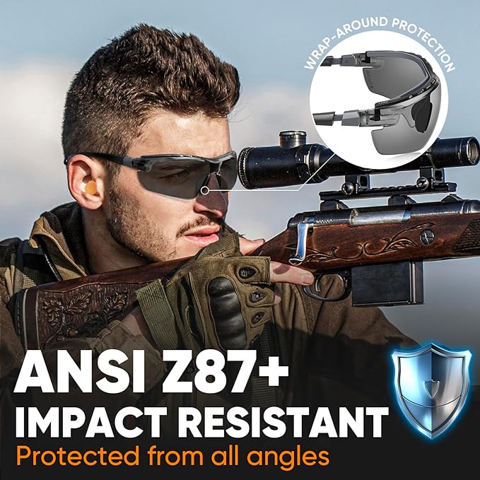 TICONN Anti-Fog Safety Glasses for Men and Women, ANSI Z87.1 Scratch Proof Eye - Image 2