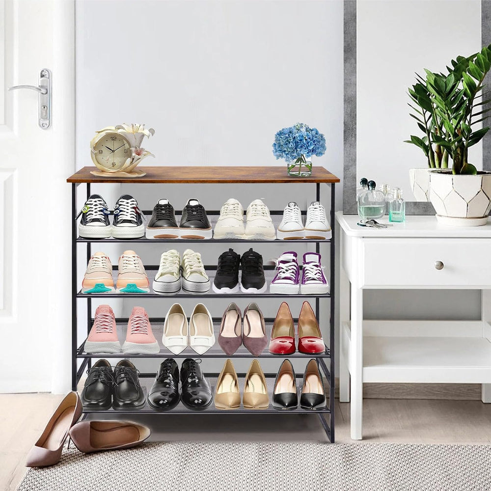 Garden 4 you Shoe Rack for Entryway 5 Tiers 11.8" D x 29" W x 36.5&...