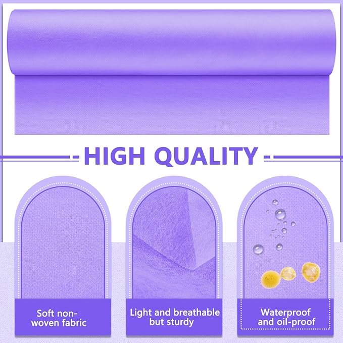 Tudomro 2 Roll Disposable Non Woven Bed Sheets 24 x 71 Inch Massage Table Paper - Image 3