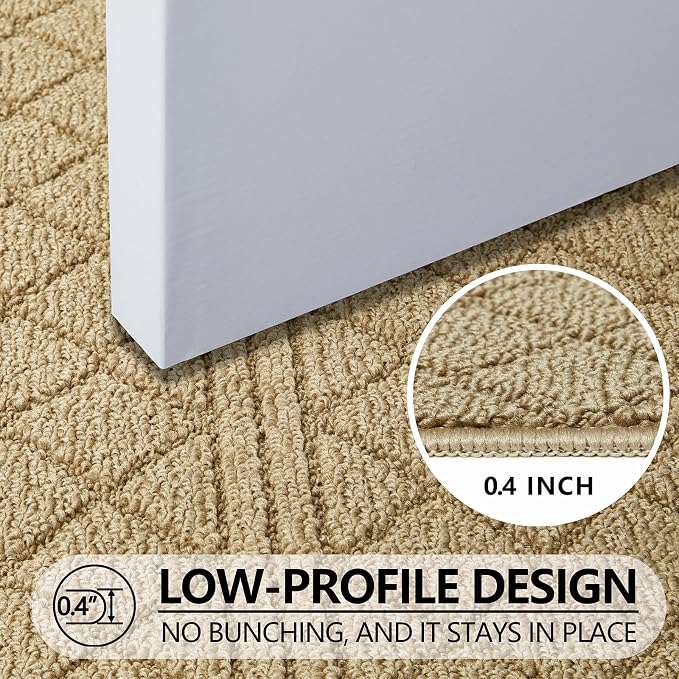 REFETONE Indoor Doormat, Front Back Door Mat 20"x32" Absorbent Rubber Backing - Image 3