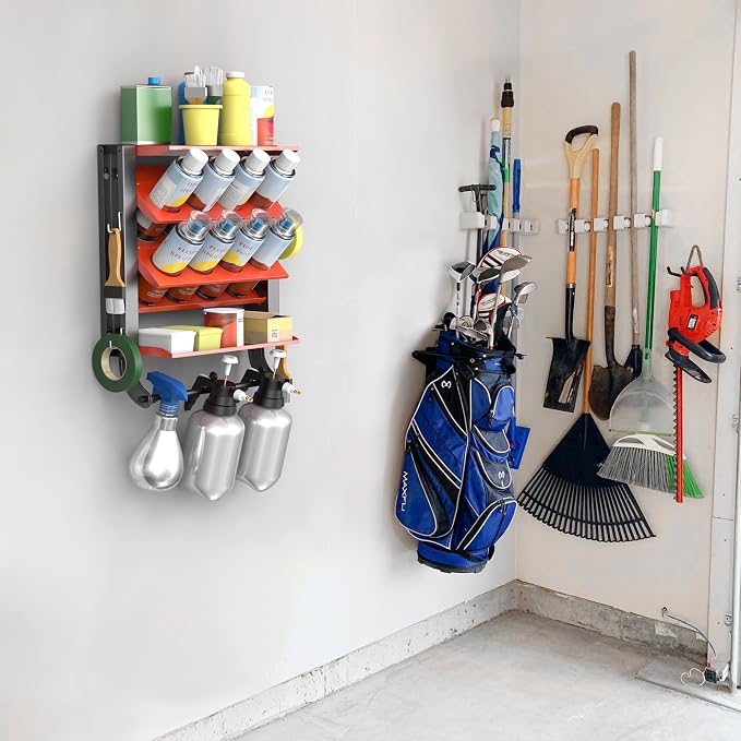 Ultrawall Spray Can Holder Rack, Heavy Duty Steel Wall Mounted Spray Bottle - Image 6